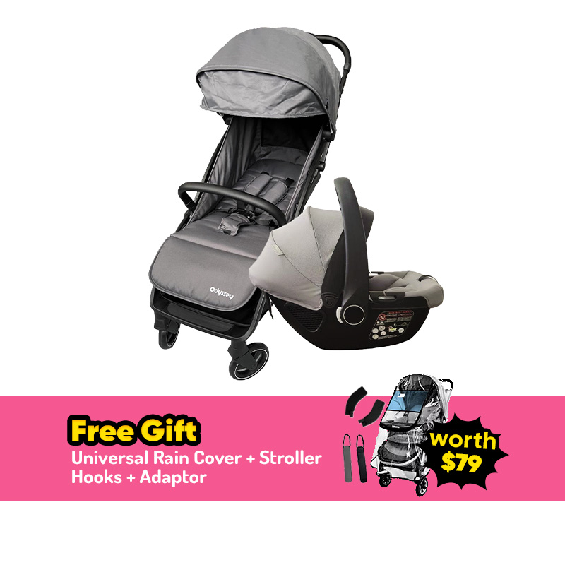 Odyssey Auto Fold Travel System (Stroller + Infant Carseat) + FREE GIFT